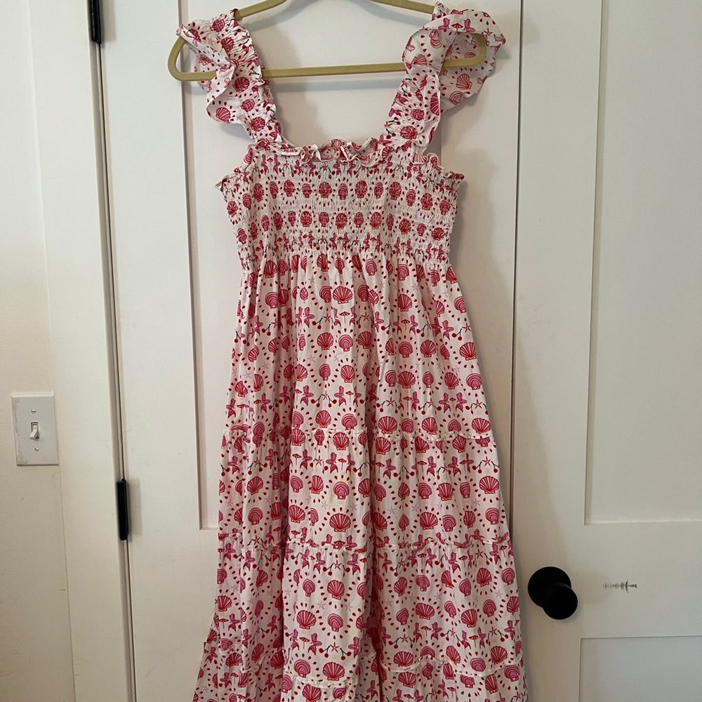 Hill House Pink and White Nap Dress